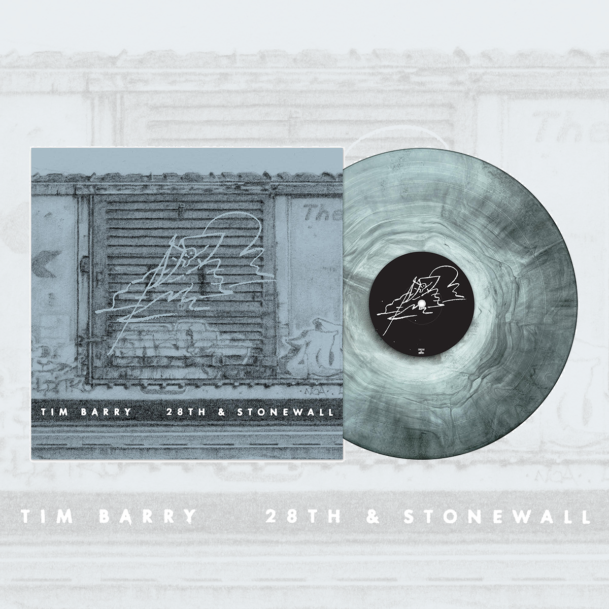 Tim Barry "28th & Stonewall" CD/LP (Blue/Black "Galaxy" Vinyl)