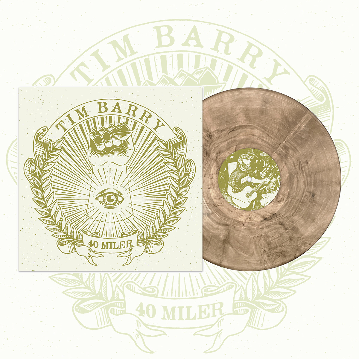 Tim Barry "40 Miler" CD/LP (Beer/Black Galaxy Vinyl)