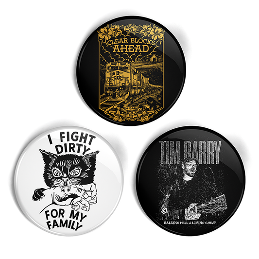 Tim Barry 3-Pack 1.25" Pin Set #3