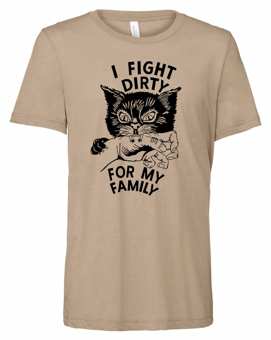 TIM BARRY "I Fight Dirty for my Family" T-Shirt