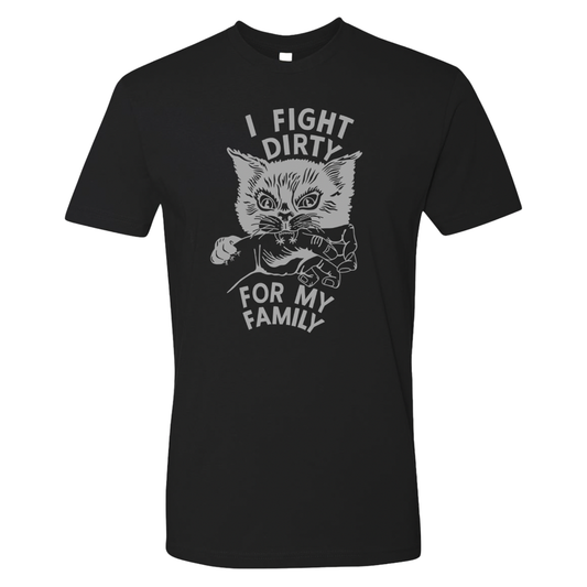Tim Barry "I Fight Dirty for my Family" T-Shirt (Black)